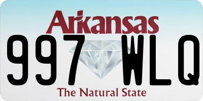 AR license plate 997WLQ