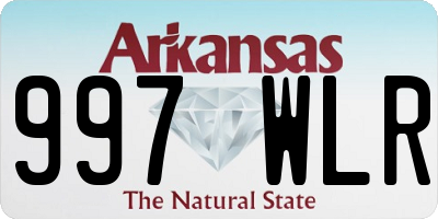 AR license plate 997WLR