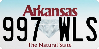 AR license plate 997WLS