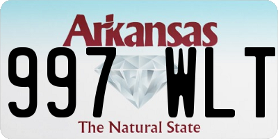 AR license plate 997WLT