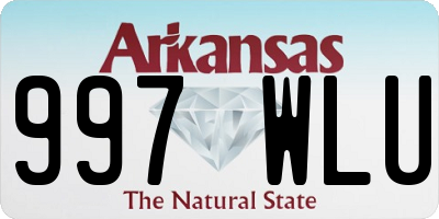 AR license plate 997WLU