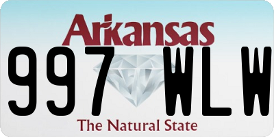 AR license plate 997WLW