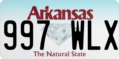 AR license plate 997WLX