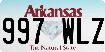 AR license plate 997WLZ