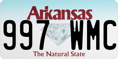 AR license plate 997WMC