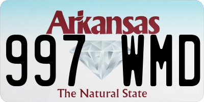 AR license plate 997WMD