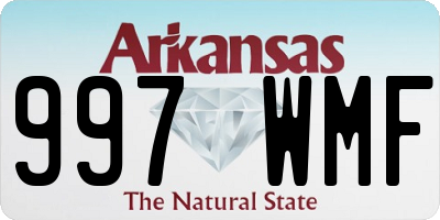 AR license plate 997WMF