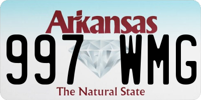 AR license plate 997WMG