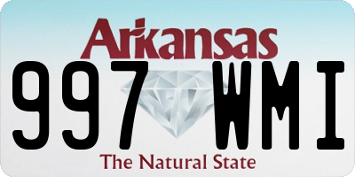 AR license plate 997WMI