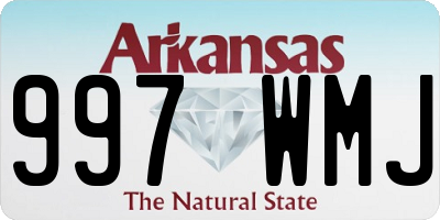 AR license plate 997WMJ