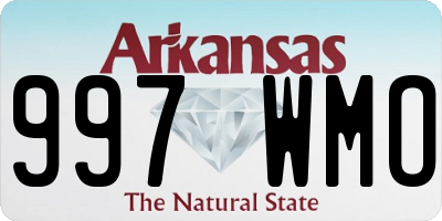 AR license plate 997WMO