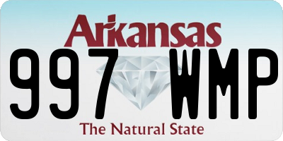 AR license plate 997WMP