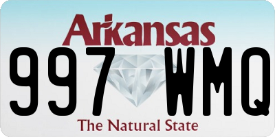 AR license plate 997WMQ