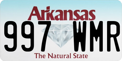AR license plate 997WMR