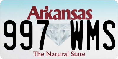AR license plate 997WMS