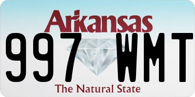 AR license plate 997WMT