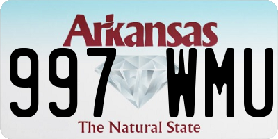 AR license plate 997WMU