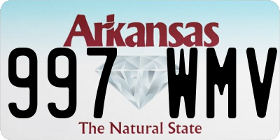 AR license plate 997WMV
