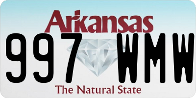 AR license plate 997WMW