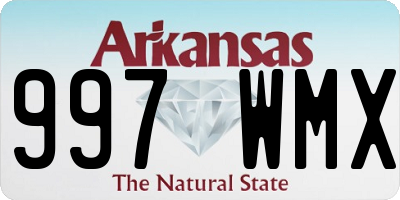 AR license plate 997WMX