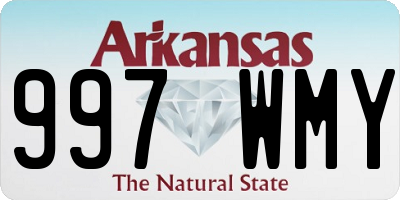 AR license plate 997WMY