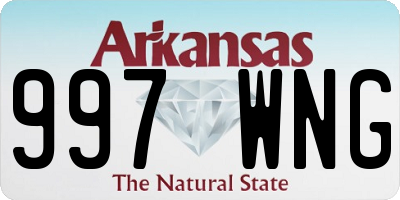 AR license plate 997WNG