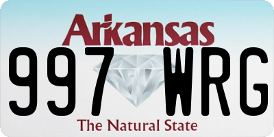 AR license plate 997WRG