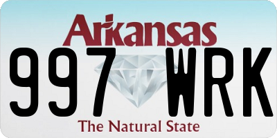 AR license plate 997WRK