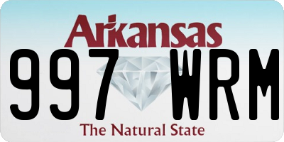 AR license plate 997WRM