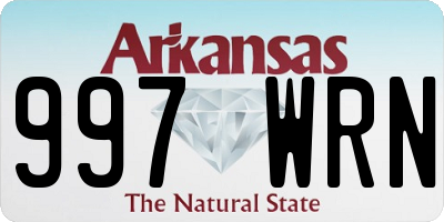 AR license plate 997WRN