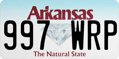AR license plate 997WRP