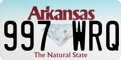 AR license plate 997WRQ