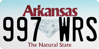 AR license plate 997WRS