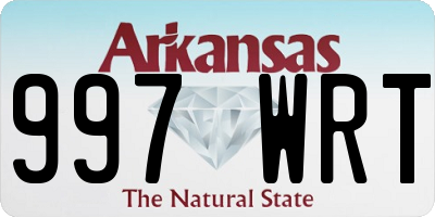 AR license plate 997WRT