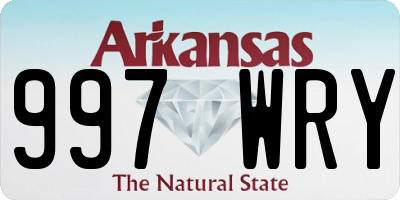 AR license plate 997WRY