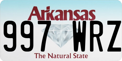 AR license plate 997WRZ