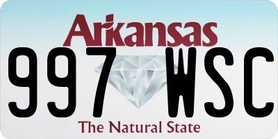 AR license plate 997WSC