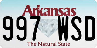 AR license plate 997WSD