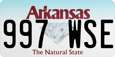 AR license plate 997WSE