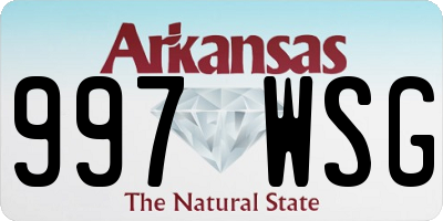 AR license plate 997WSG