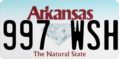 AR license plate 997WSH