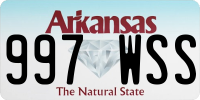 AR license plate 997WSS