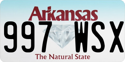 AR license plate 997WSX