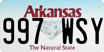 AR license plate 997WSY
