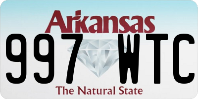 AR license plate 997WTC