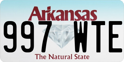 AR license plate 997WTE