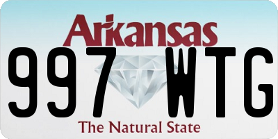 AR license plate 997WTG