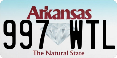 AR license plate 997WTL