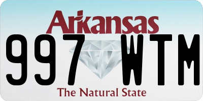 AR license plate 997WTM