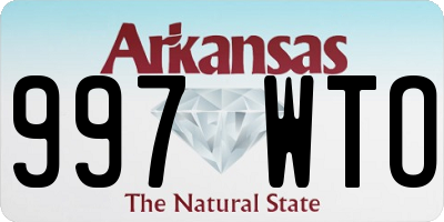 AR license plate 997WTO